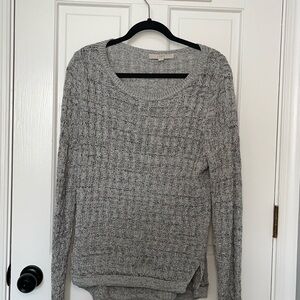 LOFT Gray Textured Women's Sweater